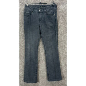 Seven 7 Jeans Womens 4 Dark Gray Measures 29X30 Mid Rise Bootcut Stretch